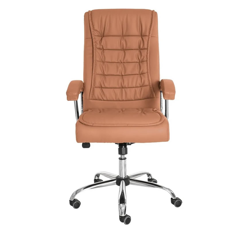 Cadeira Big Presidente ergonômica de escritório estofada em PU