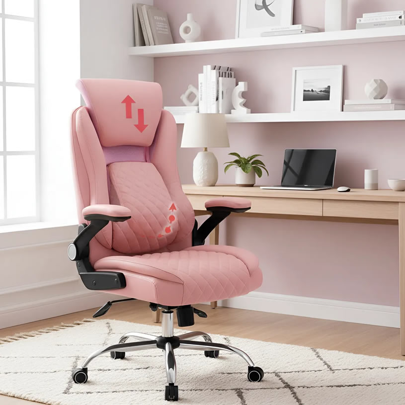 Cadeira ergonômica de escritório Yamasoro com apoio lombar ajustável