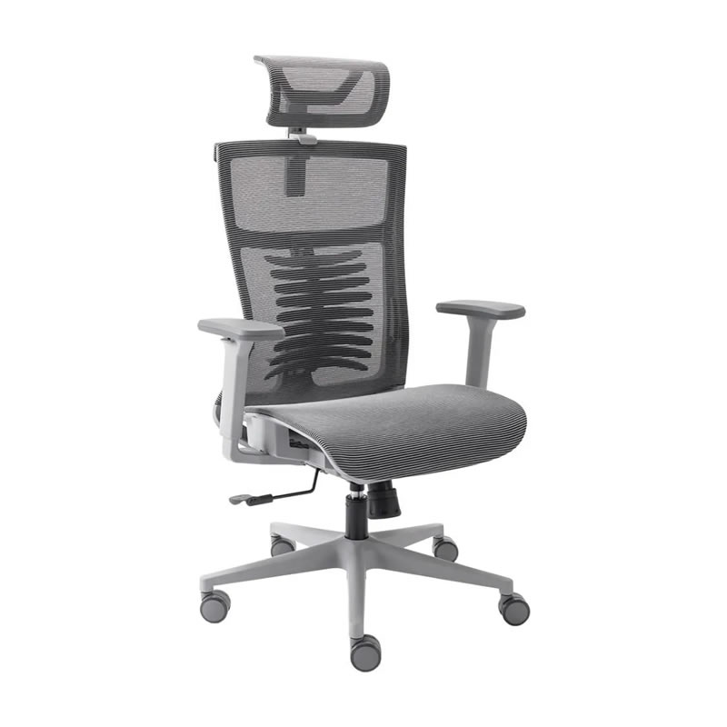 Cadeira de Escritório Elements Vertta Pro Cinza Ergonomia Mesh