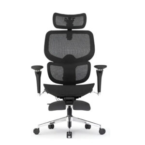 Melhores cadeiras de escritório premium DT3 Ergonomie Black com Mesh Polytex e Suporte Lombar
