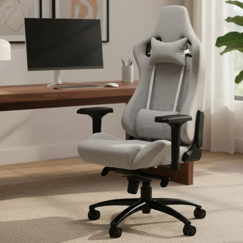 Cadeira gamer para gordo de Escritório Gamer com Base em Metal Suporta até 180kg