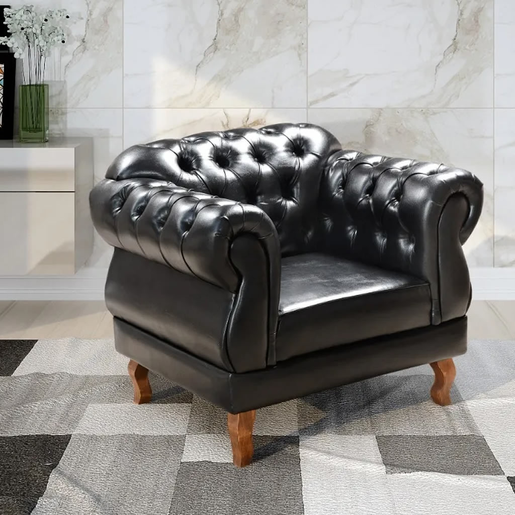Poltrona Chesterfield Elisabeth Clássica Capitonê Promoção