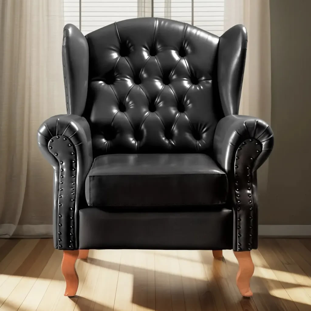 Poltrona Imperador Sofá Chesterfield Botonê Vintage Estudio