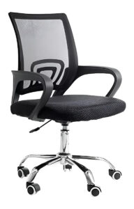Cadeira Secretária Para Escritório Office Tok Baixa Preto 3310