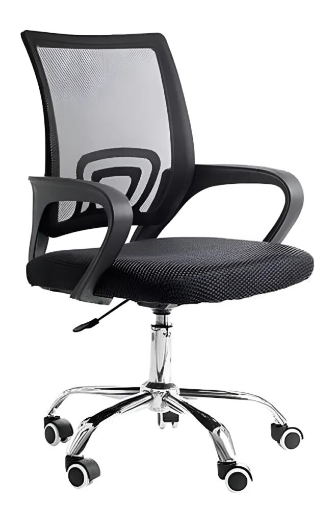 Cadeira Secretária Para Escritório Office Tok Baixa Preto 3310