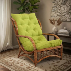 Poltrona Fibra Natural Rattan E Junco Sala, Varanda